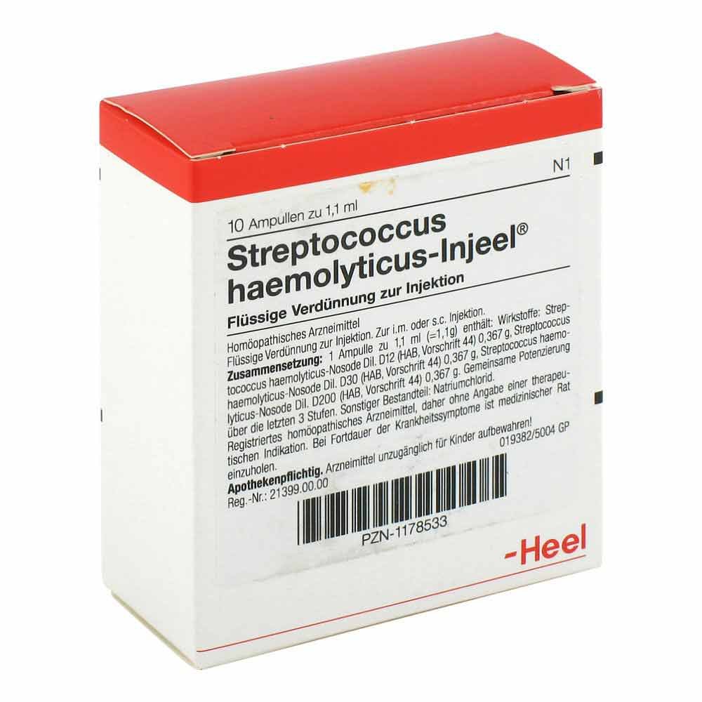 Biologische Heilmittel Heel GmbH Streptococcus Haemolyticus Injeel Ampullen 01178533