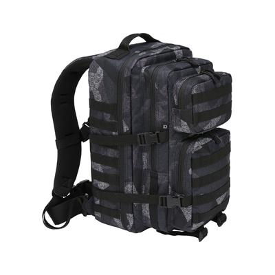 Rucksack BRANDIT "Brandit Accessoires US Cooper Backpack Large", Gr. onesize, schwarz (digital night camo), Polyester, Rucksäcke Rucksack