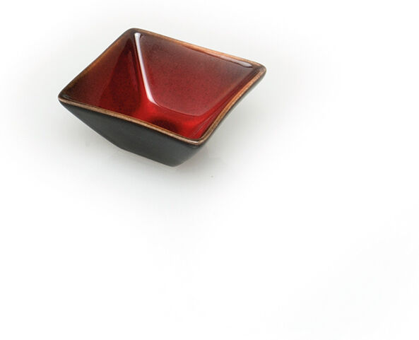 Yegam Ciotola quadrata conica Rustic Red