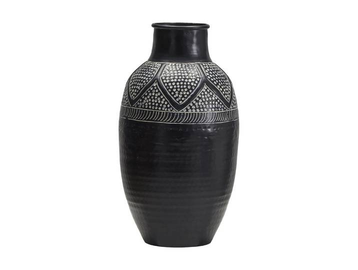 House Doctor Vase Bloss 38 cm Noir