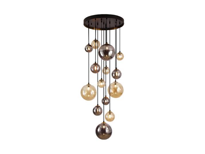 LED Design Pendel- & Galerielampe „Dark“ 14-flammig Schuller