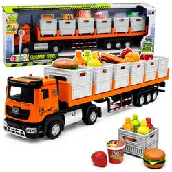 Orangefarbener Imbisswagen 1:40