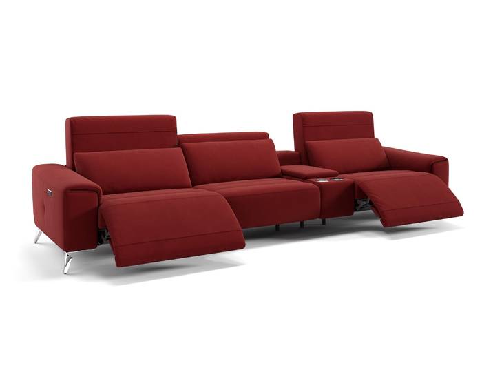 Designer Couch Stoff 3-Sitzer Kinosofa BELLA Loungesofa