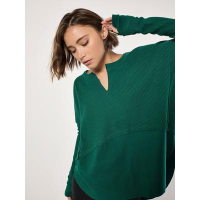 Oversize-Shirt APRICOT "Mehrlagiges Top", Damen, Gr. S (36), grün, Obermaterial: 64% Polyester PES. 36% Baumwolle CO., uni, Tops