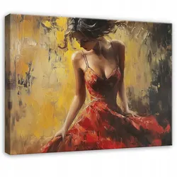 LEINWAND BILDER Frau Abstrakt Kunst Modern 100x70