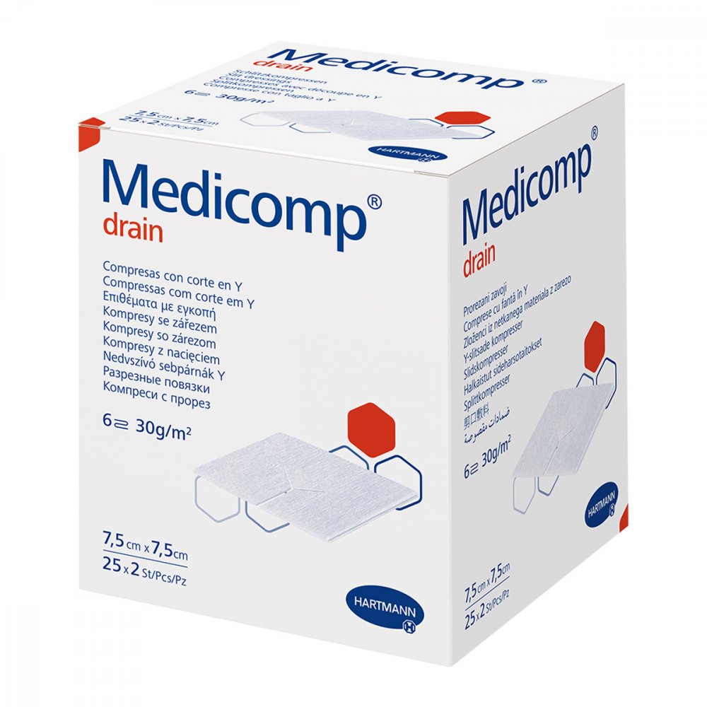 PAUL HARTMANN AG Medicomp Drain St 7.5x7.5 16585497