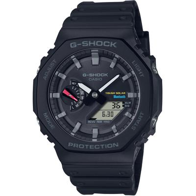 Smartwatch CASIO G-SHOCK "GA-B2100", schwarz (schwarz, bunt, schwarz), Smartwatches, Herren, Smartwatch, Solaruhr, Armanduhr, Herrenuhr, Bluetooth, bis 20 bar wasserdicht