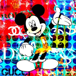 Acrylglasbild GRAFFITI (BHT 50x50x5 cm) - BHT 50x50x5 cm