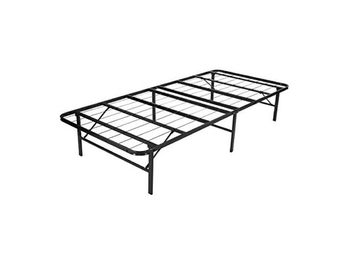 i-flair Klappbett Metall 100x200 cm Letto in Schwarz – Faltbares Gästebett mit stabilem Rahmen & Stauraum – platzsparendes Metallbett für Gäste, langlebiges Faltbett, klappbar & leicht zu verstauen