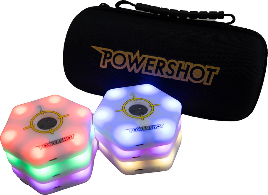 POWERSHOT Reaction Lights - leuchtendes Reaktionssystem für Reaktionsgeschwindigkeit - 8 St.