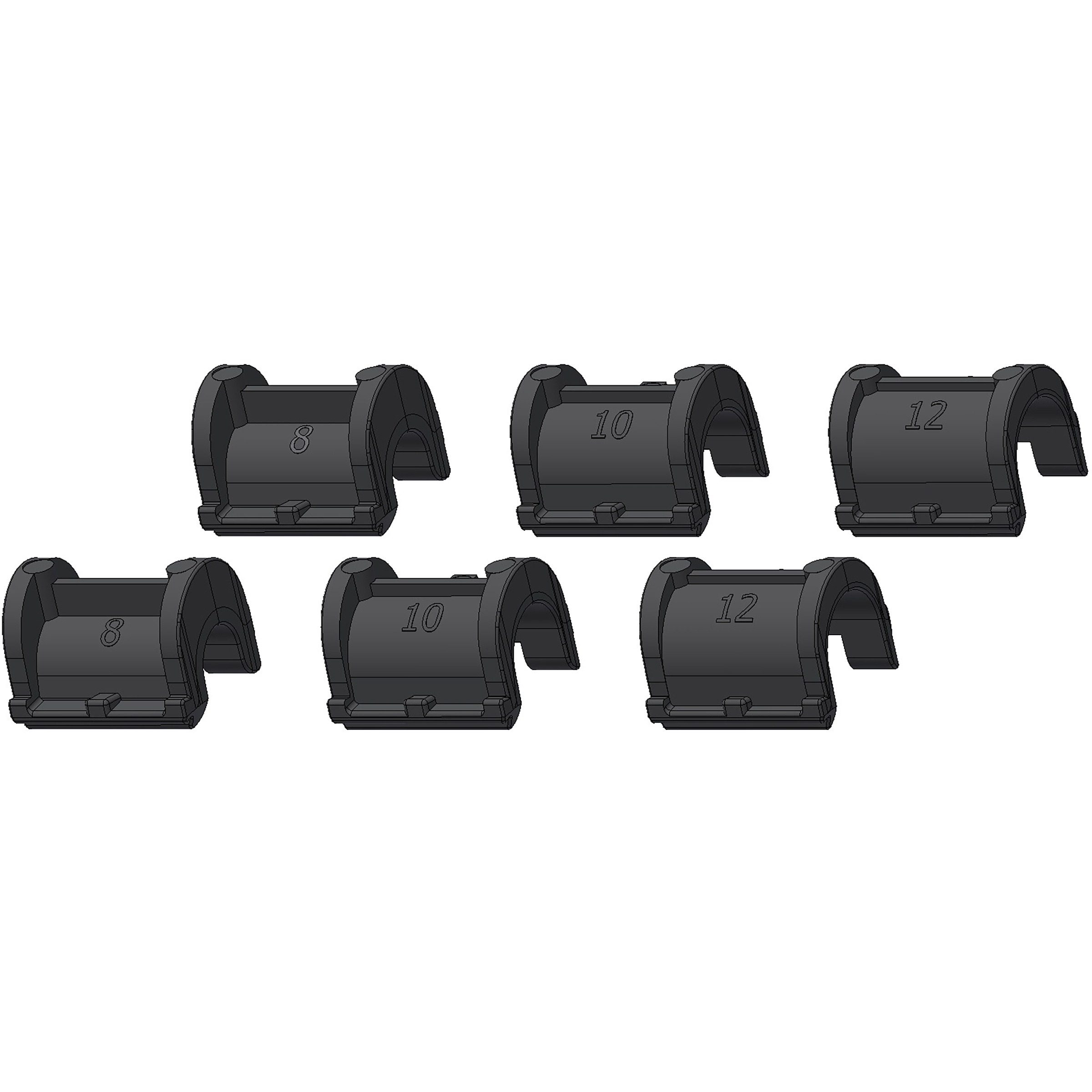 Ortlieb QL2.1 Haken Einsätze Fahrradtaschen schwarz