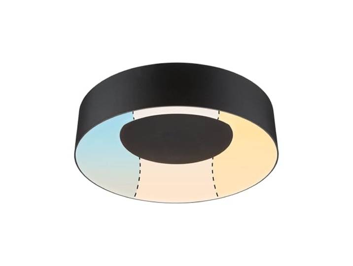 Paulmann 71096 LED Deckenleuchte Casca IP44 White Switch 2300lm 230V 18W Schwarz rund dimmbar Metall, Kunststoff 3000 K