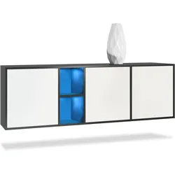 SIDEBOARD Cuba Türen in Weiß matt