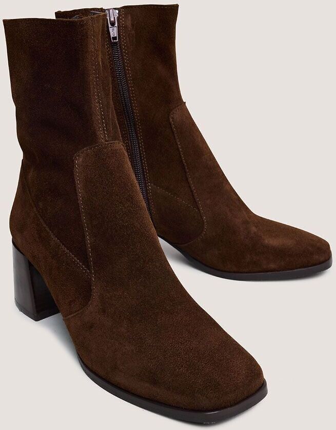 JONAK Boots en cuir talon large