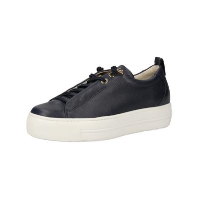Sneaker PAUL GREEN "Paul Green Sneaker Glattleder", Damen, Gr. 42, blau, Glattleder, Schuhe Sneaker