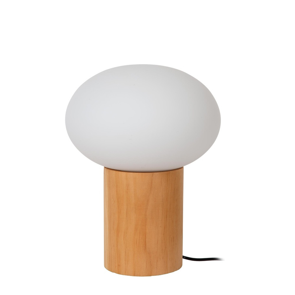 Lucide Birtle Scandinavische tafellamp - Hout en Wit