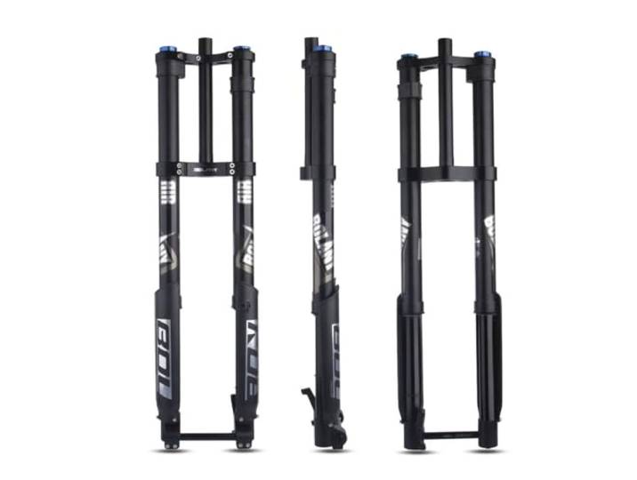 26 27.5 29 Mountainbike Federgabel 180mm Federweg Luftfedergabel Gerade/Konisches Upside-Down-Gabel Downhill Doppelte Schulter Vordergabel Steckachse 15*110mm Boost Dämpfungseinstellung(Straight)