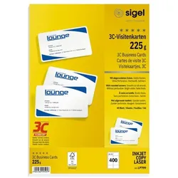 Sigel Visitenkarten LP799 weiß, 5.5x8.5 cm