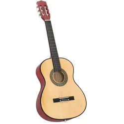 vidaXL Alvonica (E-Gitarre, Hartplastik, Lindenholz, Nylon), Gitarre, Braun