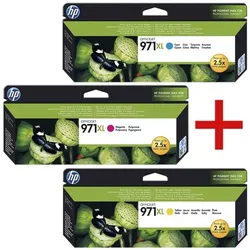 HP Tintenpatronen-Set »HP CN626AE / HP CN627AE / HP CN628AE« Nr. 971XL blau