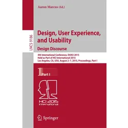 Design, User Experience, and Usability: Design Discourse, Fachbücher