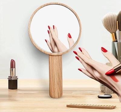 All Categories Goods Premium Wooden Handheld Makeup Mirror Salon & Travel Ready Premium Wooden Handheld Makeup Mirror Salon & Travel Ready