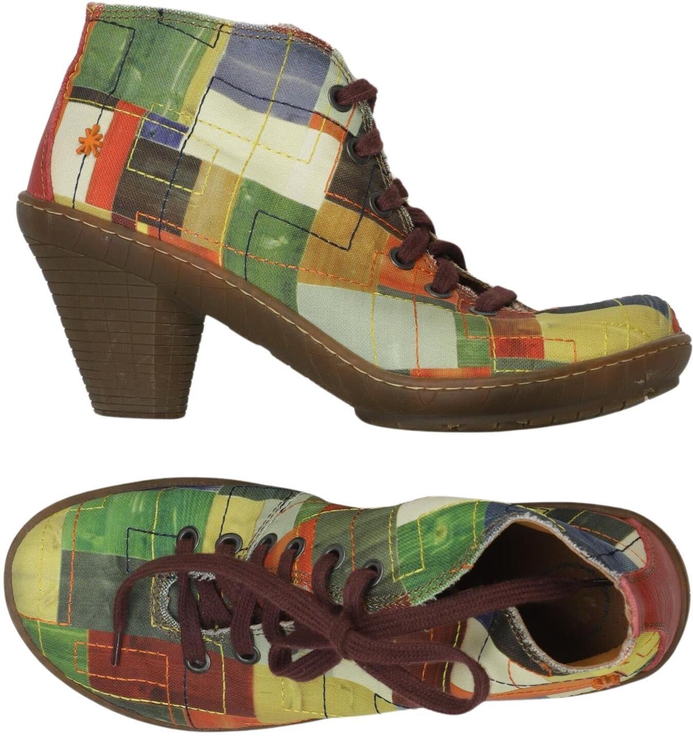 ART Damen Stiefelette, Mehrfarbig, Gr. EU 39, Leder - Second Hand