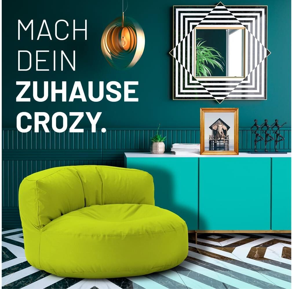 Sitzsack LUMALAND "Lounge 30 L", grün (apfelgrün), Sitzsäcke, Sitzsack apfelgrün Einheitsgröße