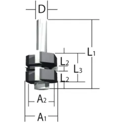 Makita Fräser Verbinden 12mm D-12027
