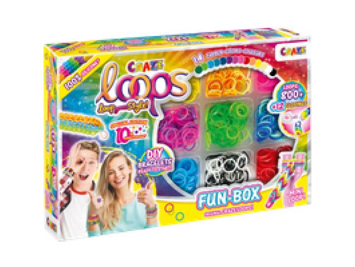 CRAZE Coffret de création de bracelets (LOOPS - Boîte à plaisir)