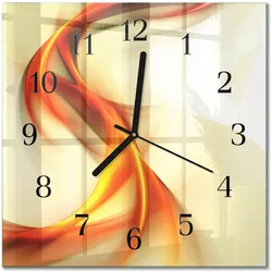 WANDUHR aus Glas 30x30 cm - Abstraktion