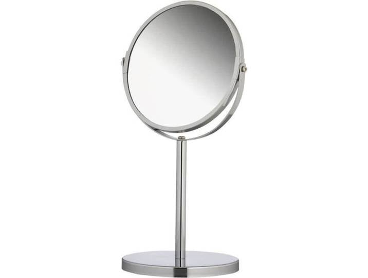 MIROIR axentia Miroir Cosmeacutetique sur Pied Double Face Miroir de Maquillage Rond 1x et 3X Grossissement Miroir de Rasage Piv28