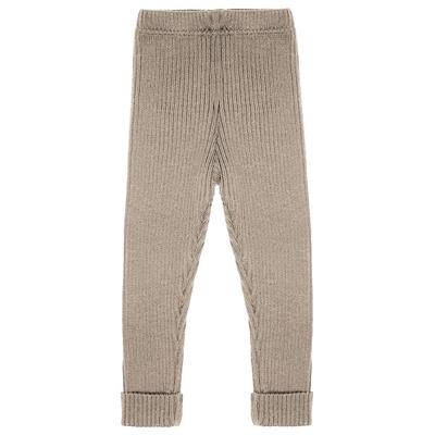 maximo - Kid's Rippstrick Leggings - Leggings Gr 86/92 beige