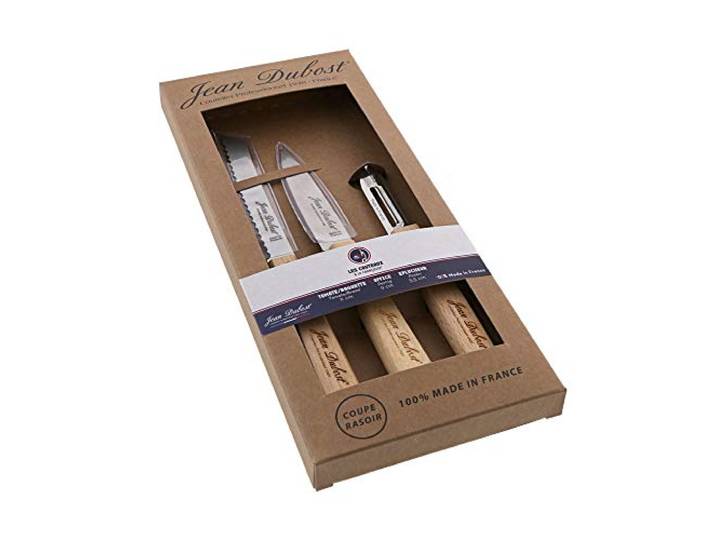 Jean Dubost SET 3 PIECES CUISINE MANCHE HETRE TRADITION