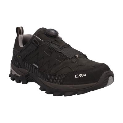 Wanderschuh CMP "RIGEL LOW FITGO WP TREKKING SHOES", Herren, Gr. 46, Synthetik, piombo, Leder, Schuhe Wanderschuh, wasserdicht