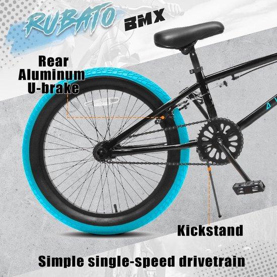 AVASTA 20-Zoll Freestyle BMX Fahrrad, Kinderfahrrad für Jungen und Mädchen im Alter von 6 bis 14 Jahren