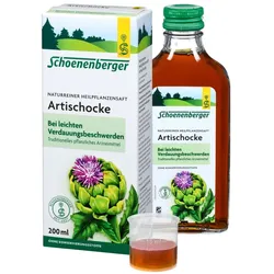 Schoenenberger Naturreiner Heilpflanzensaft Artischocke 200 ml