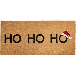 FUSSMATTE Naturfarben 55/120 cm Weihnachtsmotiv Kokosfasern Palakpakin
