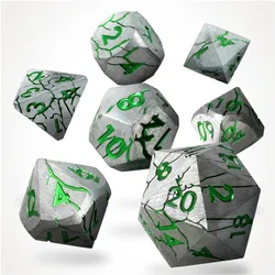 Glass Staff The Core Awakens Metal RPG Dice Set