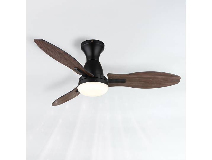 Ventilateur de plafond LED 107 x 33 x 107cm Noir