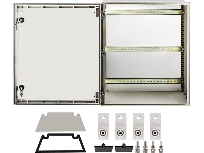 VEVOR Armoire deBoîtier en acier NEMA 60 x 50 x 23 cm Boîtier deen fibre de verre NEMA 3X\, IP66 étanche à l'eau et à la poussière\, boîtier de raccordement électrique pour l'extérieur/l'intérieur\, avec plaque de montage