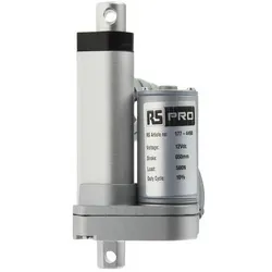 RS PRO, Elektromotor, Zylinder, Elektrisch betätigt, 50mm, 3.5A, 12VDC, 500N, 14.6mm/s, IP54
