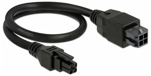 Delock Strom Anschlusskabel [1x Micro Fit 3.0 4 Pin Stecker - 1x Micro Fit 3.0 4 Pin Buchse] 30cm