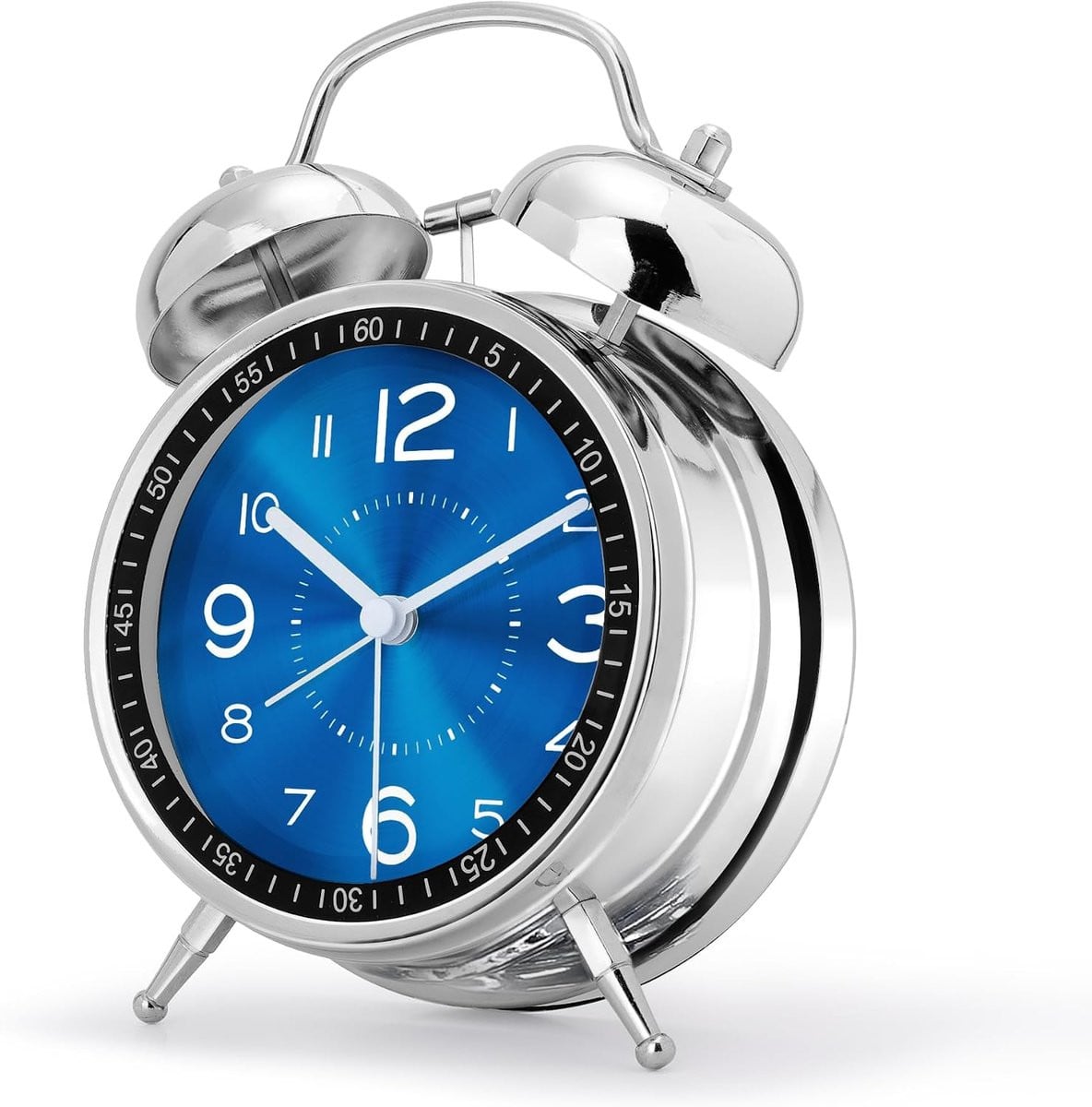 Bobypet Wekker met nachtlampje en dubbele bel - Blauw