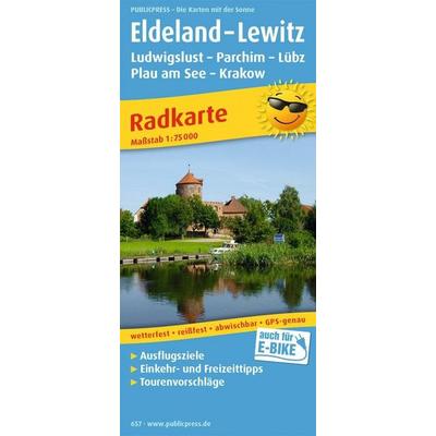 Publicpress Radkarte Eldeland, Lewitz, Ludwigslust, Parchim, Lübz, Plau am See 1:75.000, Sonstige von , KOMPASS Freytag & Berndt, 978-3-89920-657-9