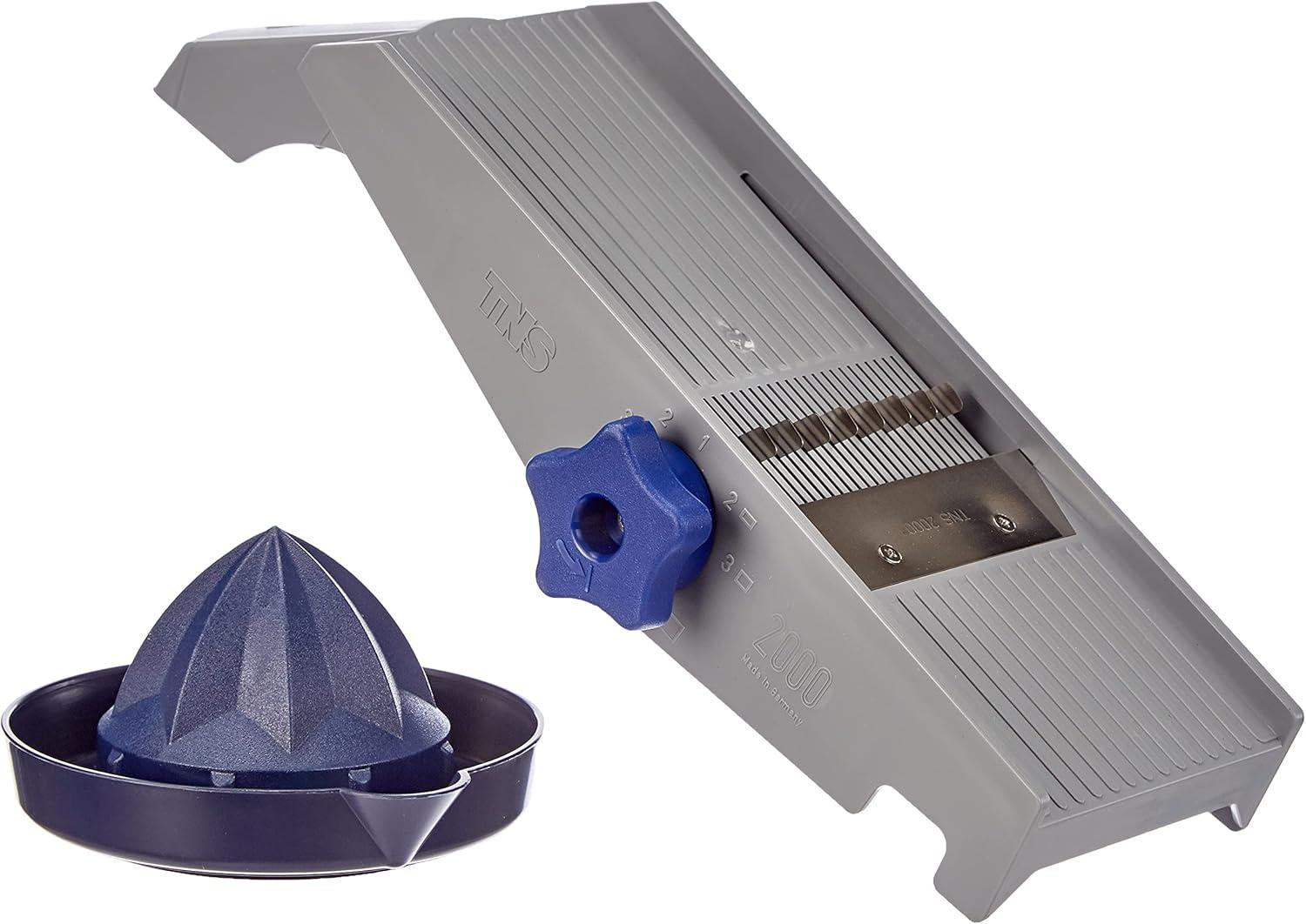 Multifunctionele groentesnijder zwart/grijs voor in de keuken