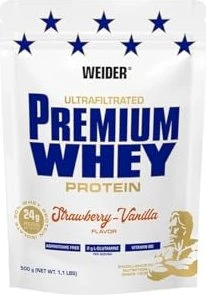 Weider Premium Whey, Erdbeere-Vanille, Pulver 500 g Puder
