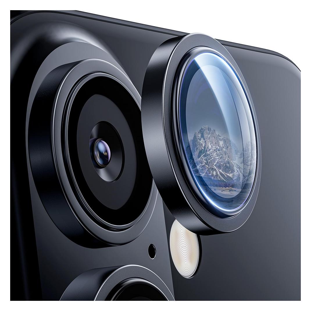 Lito - S+ Camera Glass Protector - iPhone 16 / iPhone 16 Plus - Black (Apple iPhone 16, Apple iPhone 16 Plus) (56359074)
