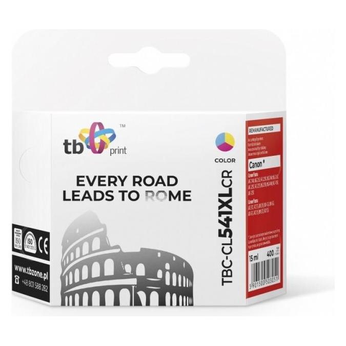 Print TBC-CL541XLCR ink cartridge 1 pc(s) Blue, Purple, Yellow (C, M, Y) (TBC-CL541XLCR)