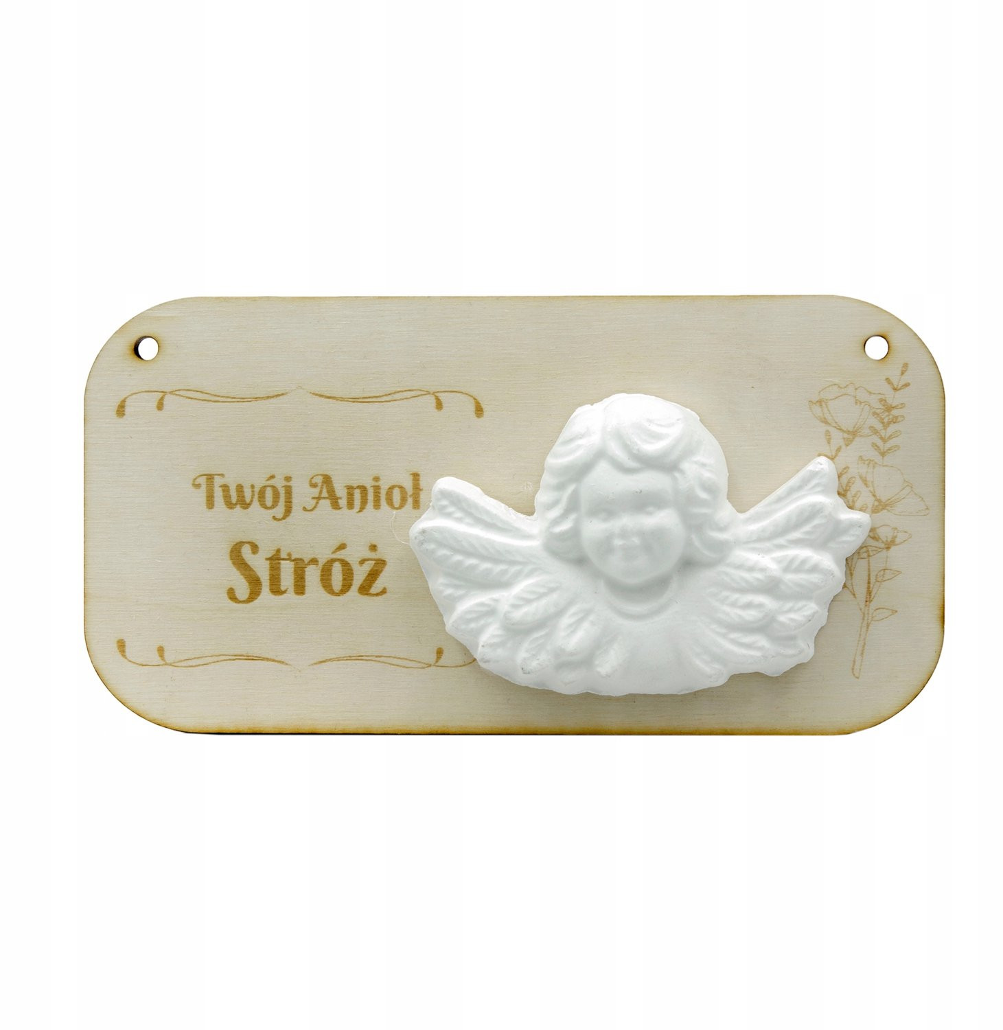 Gipsen Engel Decoratie voor Herdenking van Doop, Communie of Geboorte